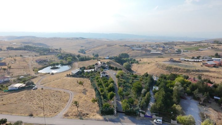 Elmadağ Piknik ve gölet havadan görünüm