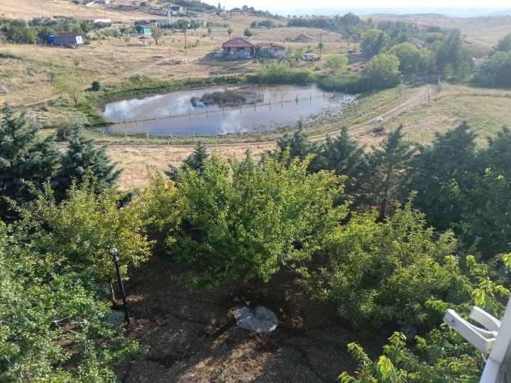 Elmadağ Piknik bahçesinden gölet manzarası